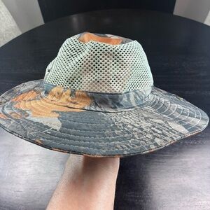 Magellan Outdoors Camo Boonie Hat with Olive Mesh